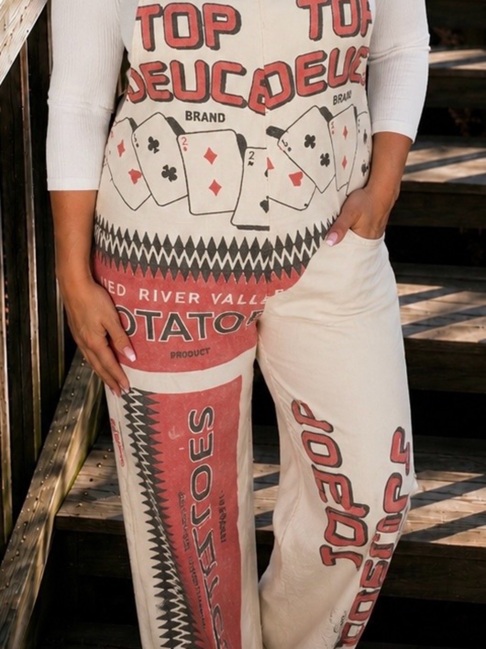 Red River Valley Potatoes Deuces Playing Card Overalls